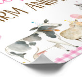 Geburtszeichen eines landwirtschaftlichen Tieres a Poster (Ecke)