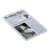 Geburtszeiten Neugeborenen Geburt Magnet (Rechte Seite)