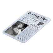 Geburtszeiten Neugeborenen Geburt Magnet (Linke Seite)