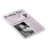 Geburtszeiten Neugeborenen Geburt Magnet (Rechte Seite)