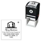 Geburtszene #2B Manager Baby Jesus Name Adresse Permastempel (Beispiel)