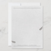 Geburtszertifikat Kinderankündigung Ankündigung (Rückseite)