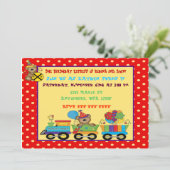 Geburtszug Einladung (Stehend Vorderseite)