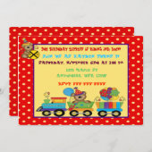 Geburtszug Einladung (Vorne/Hinten)