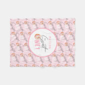 Gebüschtes Party zum 1. Geburtstag Fleecedecke (Vorderseite (Horizontal))