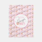 Gebüschtes Party zum 1. Geburtstag Fleecedecke (Vorderseite)