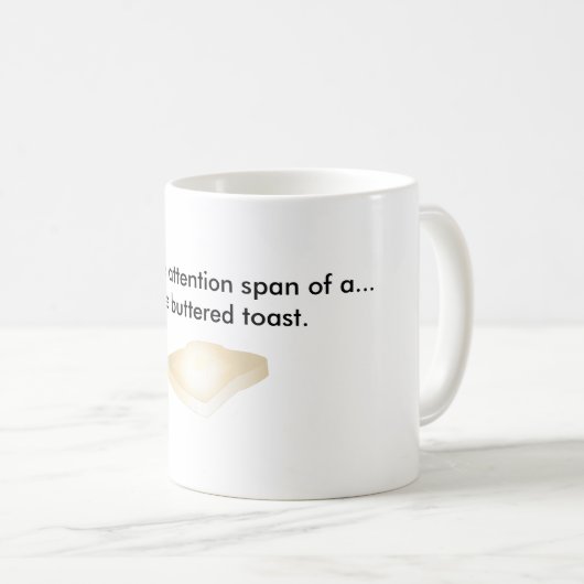 Gebutterte Toast-Kaffeetasse Kaffeetasse (VorderseiteRechts)