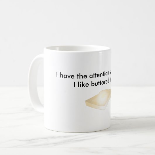 Gebutterte Toast-Kaffeetasse Kaffeetasse (Vorderseite Links)
