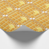 Gebutterte Waffeln Geschenkpapier (Ecke)