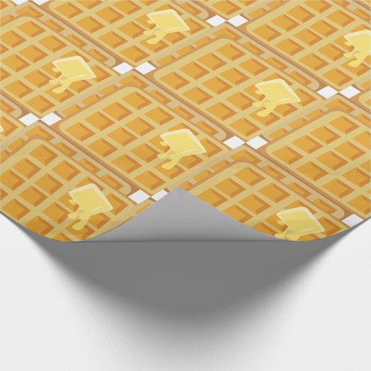 Gebutterte Waffeln Geschenkpapier (Ecke)