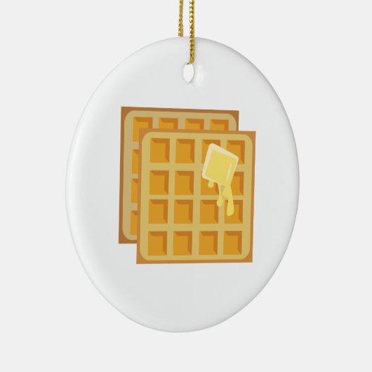 Gebutterte Waffeln Keramikornament (Rechts)