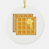 Gebutterte Waffeln Keramikornament (Vorne)