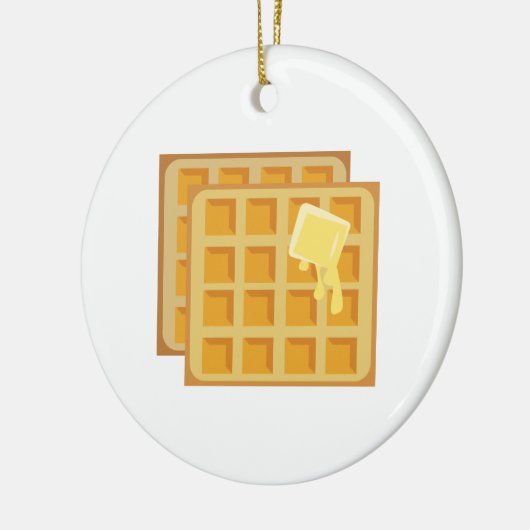 Gebutterte Waffeln Keramikornament (Links)