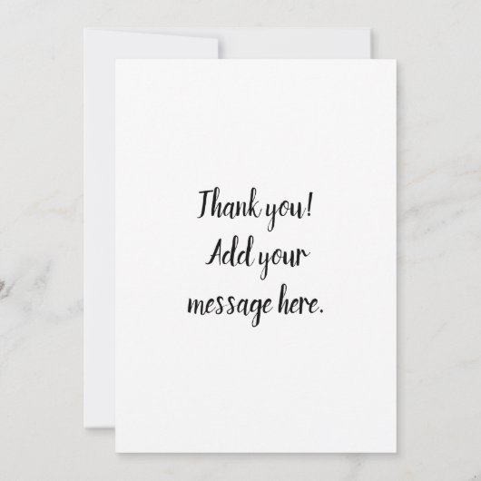 Gebutterter butterartiger Stock der Dankeskarte (Rückseite)