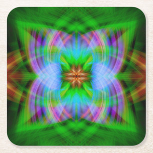 gechartert rechteckiger pappuntersetzer