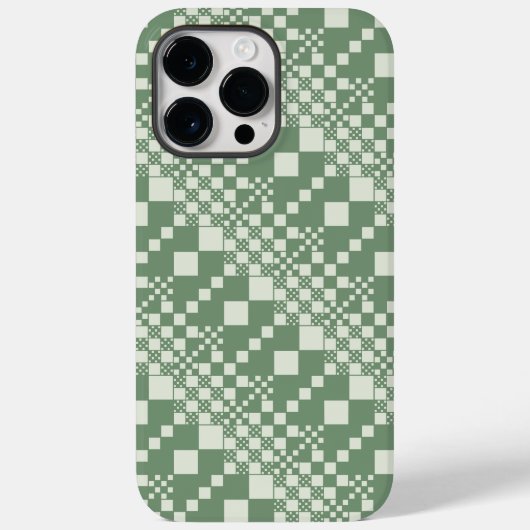 Gecheckt, Karo in grün Case-Mate iPhone Hülle (Rückseite)