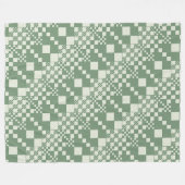 Gecheckt, Karo in grün Fleecedecke (Vorderseite (Horizontal))