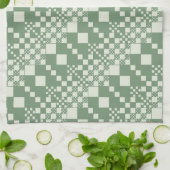 Gecheckt, Karo in grün Geschirrtuch (Gefaltet)