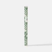 Gecheckt, Karo in grün iPhone Hülle (Rechte Seite)