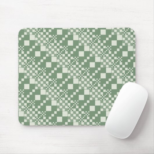 Gecheckt, Karo in grün Mousepad (Mit Mouse)