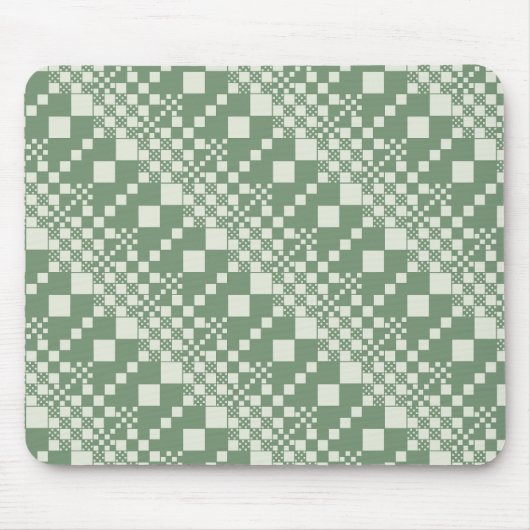 Gecheckt, Karo in grün Mousepad (Vorne)