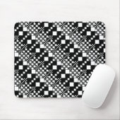 Gecheckt, Karo - Schwarz und Weiß Mousepad (Mit Mouse)