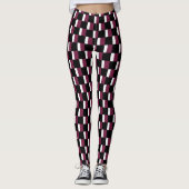 Gechecktes Katar-Flag-Muster Leggings (Vorderseite)