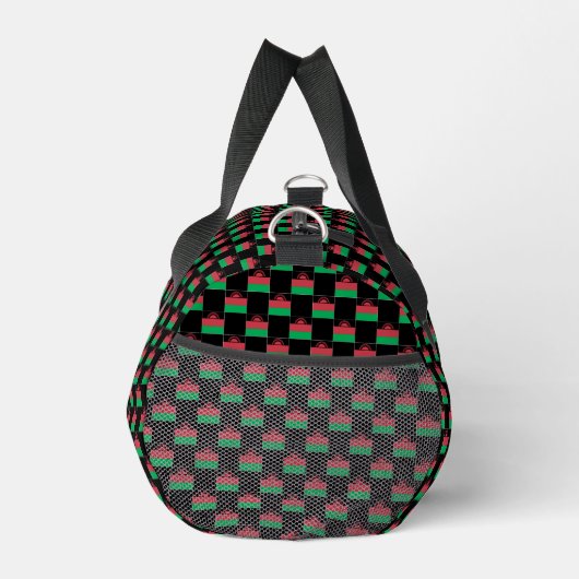 Gechecktes Malawi-Flag-Muster Duffle Bag (Rechts)