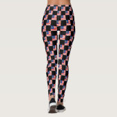 Gechecktes Muster für die malaysische Flagge Leggings (Rückseite)