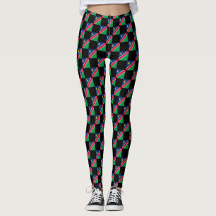Gechecktes Namibia-Muster Leggings
