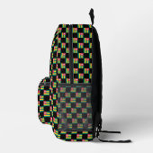 Gechecktes Togo Flag Muster Bedruckter Rucksack (Rechts)