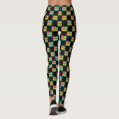 Gechecktes Togo Flag Muster Leggings (Rückseite)