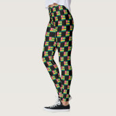 Gechecktes Togo Flag Muster Leggings (Links)