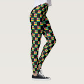 Gechecktes Togo Flag Muster Leggings (Rechts)