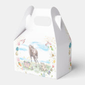 Gechenkverpackung Ostermotiv mit Pferd und Hase Geschenkschachtel (Rückseite)