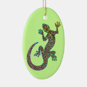 Geck Gecko-psychedelische Entwurfs-Verzierung Keramik Ornament (Rechts)