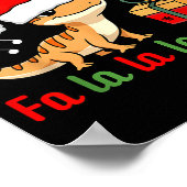 Geck The Halls Leopard Gecko Christmas Pun Pet Own Poster (Ecke)