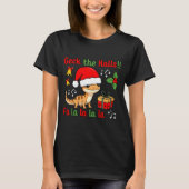 Geck The Halls Leopard Gecko Christmas Pun Pet Own T-Shirt (Vorderseite)