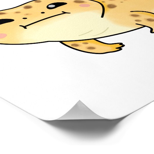 Geck Yo Act Together Funny Gecko Pun Poster (Ecke)