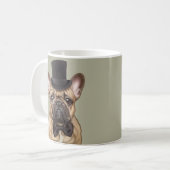 Geckige schicke französische Bulldogge Kaffeetasse (Vorderseite Links)
