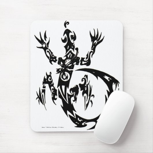 Gecko 1, durch Troja Gwaltney Mousepad (Mit Mouse)