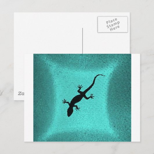 GECKO 1 POSTKARTE (Vorne/Hinten)