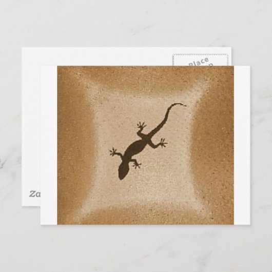 GECKO 1 POSTKARTE (Vorne/Hinten)