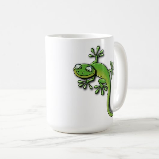 Gecko 2 kaffeetasse (VorderseiteRechts)