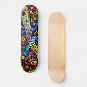 Gecko - Aborigine Style - Skateboard Deck (Vorderseite)