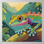 Gecko - Archivdruck Poster (Vorne)