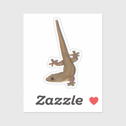 Gecko Aufkleber (Blatt)