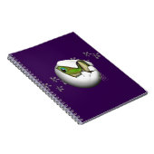 Gecko-Baby im Ei Notizblock (Rechte Seite)