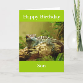 Gecko Birthday Card Karte