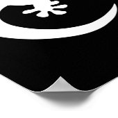 Gecko Blanc Poster (Ecke)